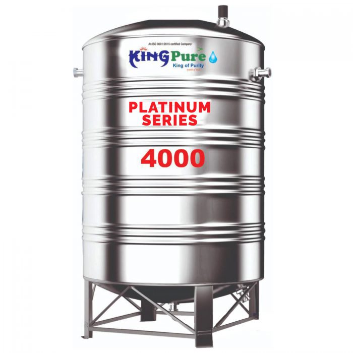 Platinum series 4000 litre stainless steel water tanks
