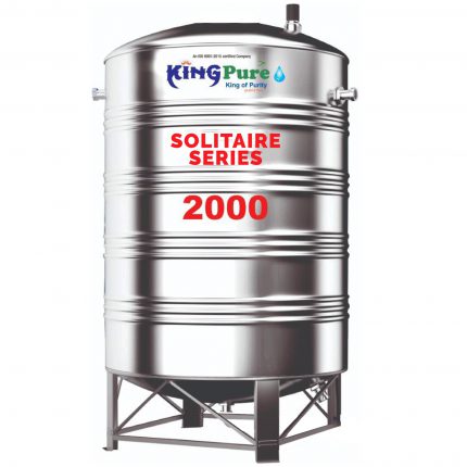 Solitaire series 2000 litre stainless steel water tanks
