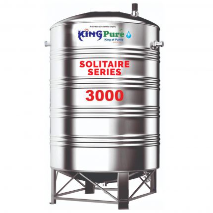 Solitaire series 3000 litre stainless steel water tanks