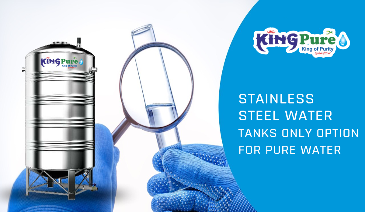 SS Pure Water Tank by Kingpure - Stainless steel tank with advanced insulation