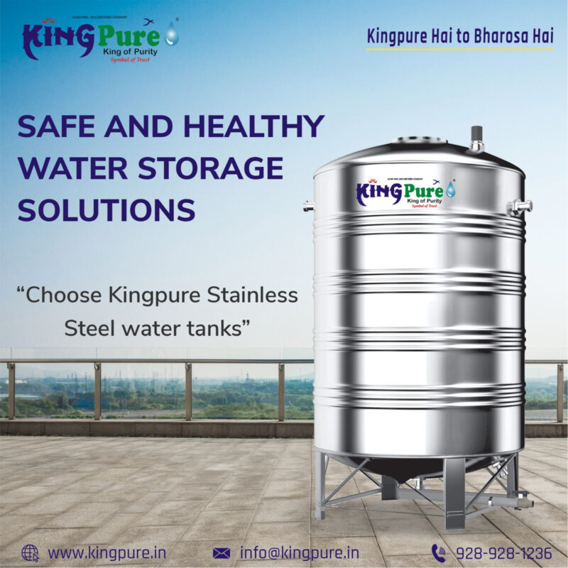 Kingpure SS Water Tank - Durable, Reliable Water Storage Solution