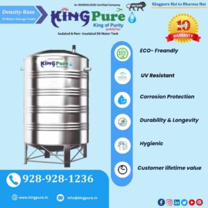 Kingpure SS Water Storage Tanks Benefits